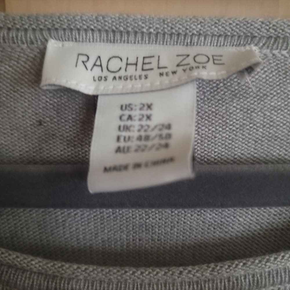 Womens Plus Sz 2X Rachel Zoe Love Football Sweater - Picture 3 of 5